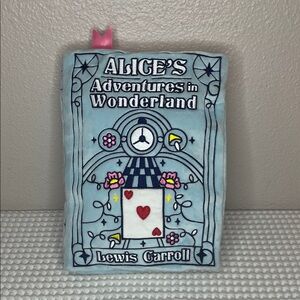 Alice's Adventures in Wonderland Book plush by punchlines.